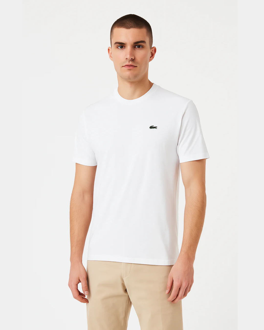 CAMISETA LOGO LACOSTE BLANCA