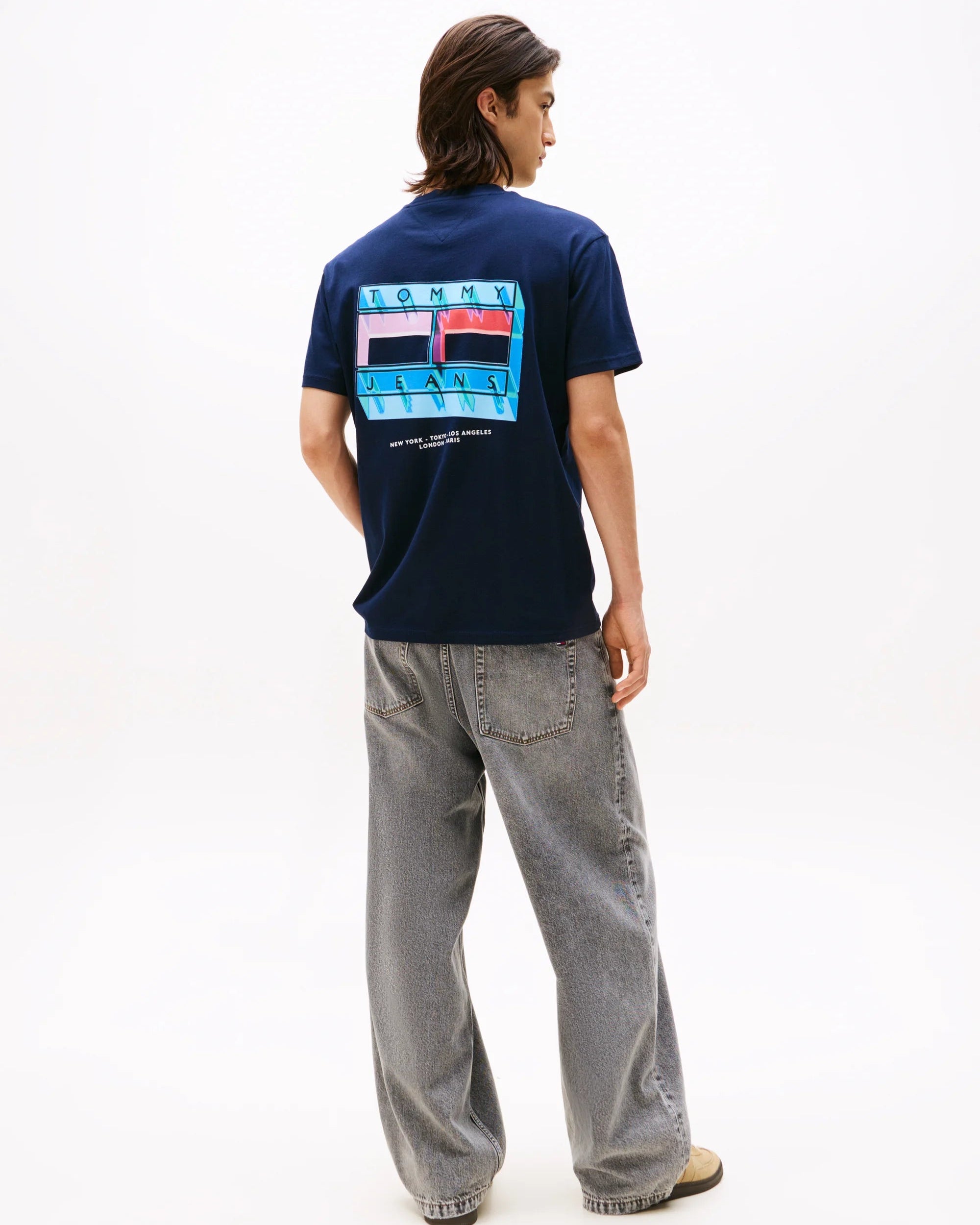 TJM REG DNA FLAG PLY TEE EXT - ELLOS