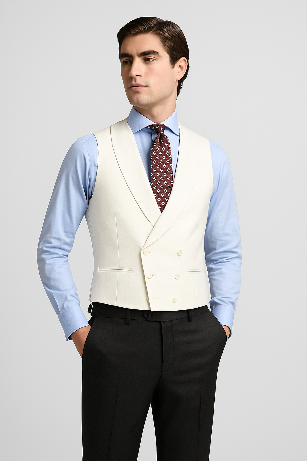 CHALECO DE VESTIR BLANCO