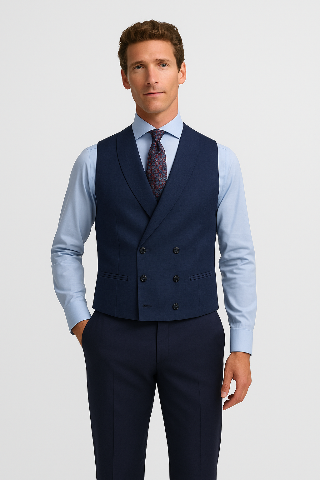 CHALECO CHAQUE AZUL MARINO