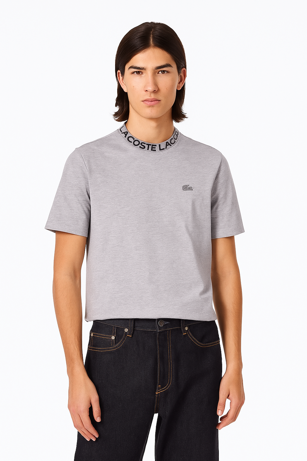 CAMISETA LACOSTE LISA LOGO CUELLO