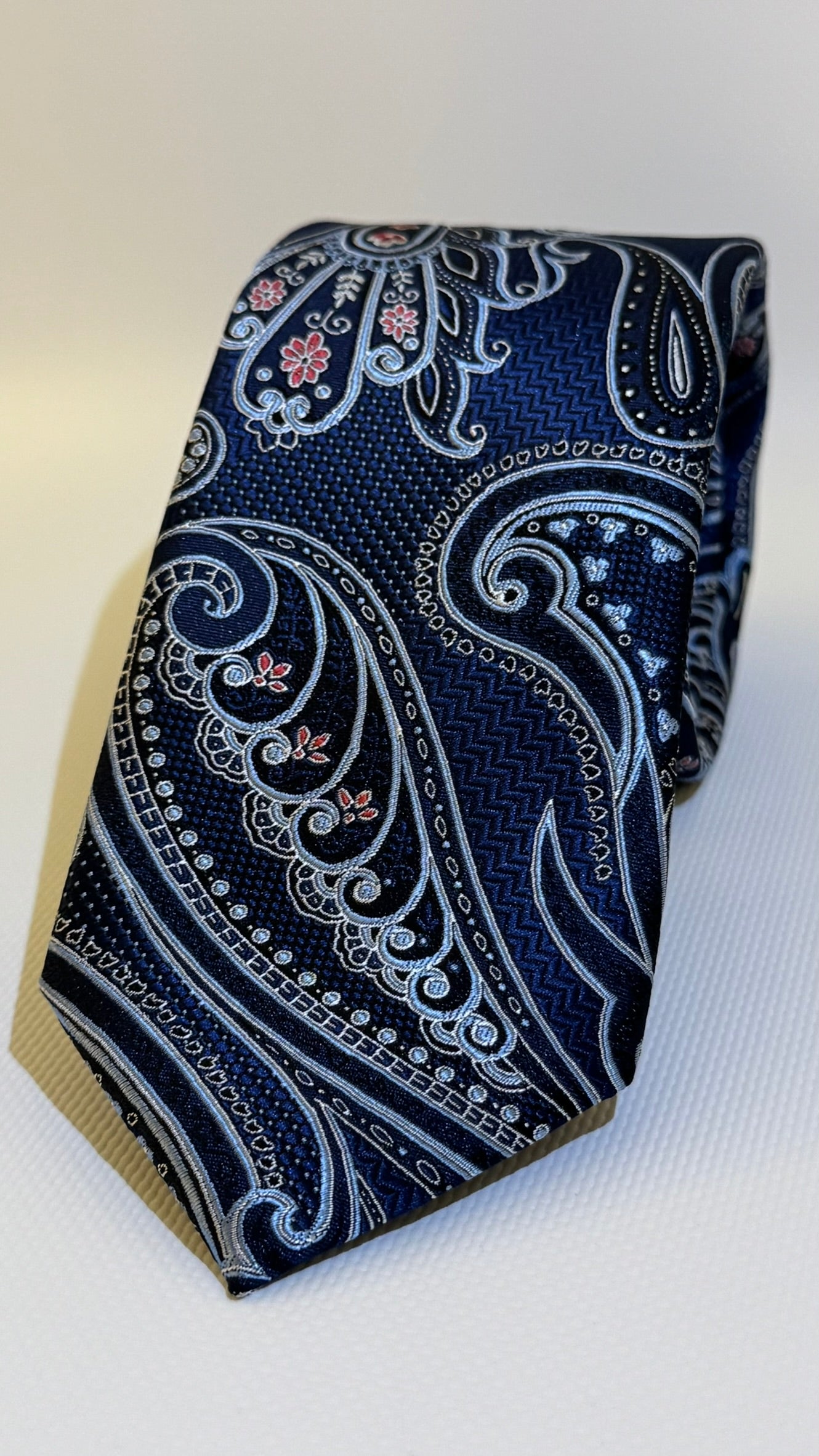 CORBATA AZUL PAISLEY