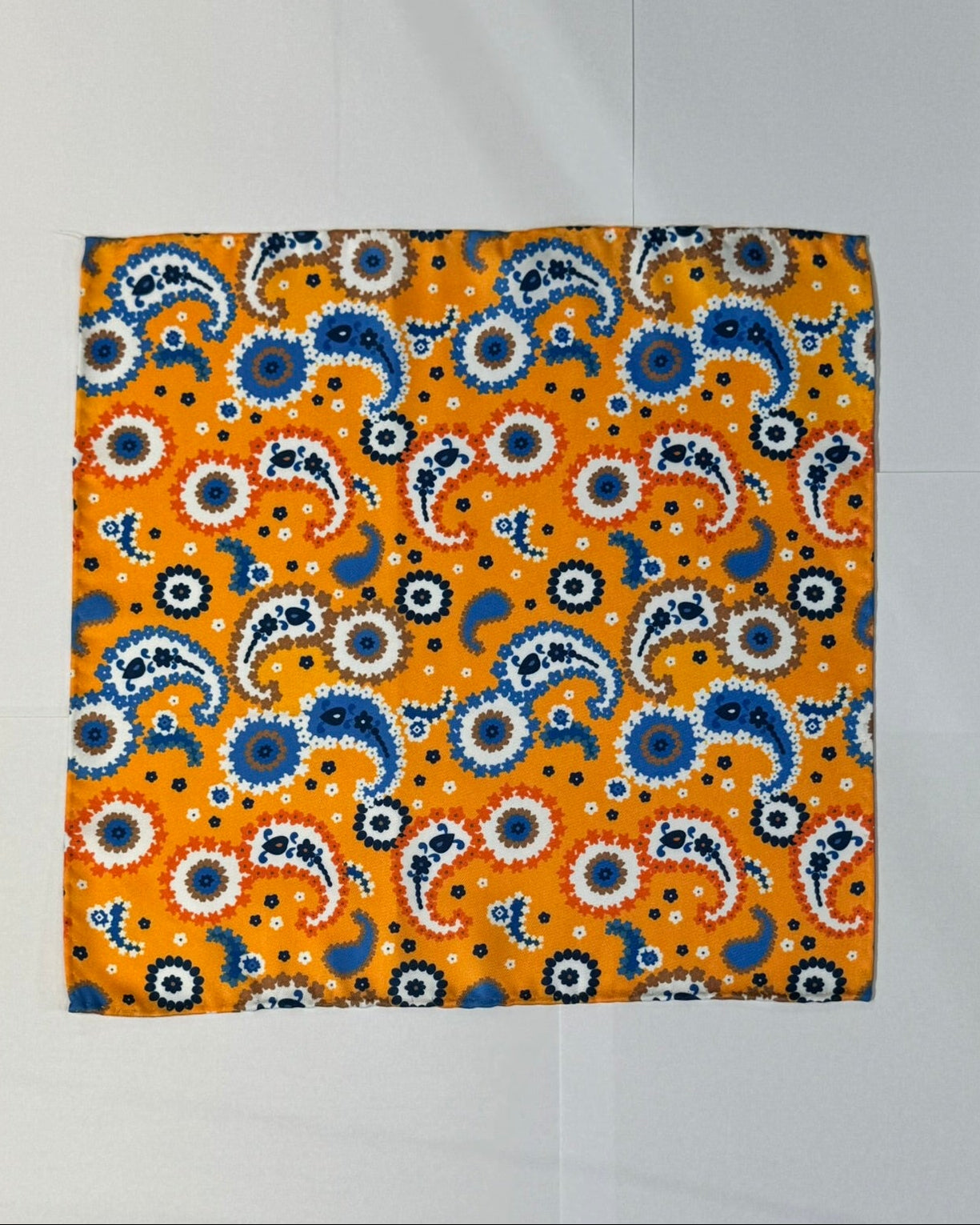 PAÑUELO PAISLEY MOSTAZA