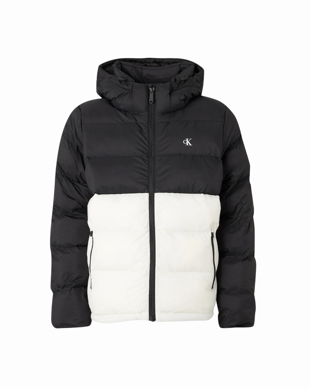 LS NYLON COLOR BOCK PUFFER JKT - ELLOS