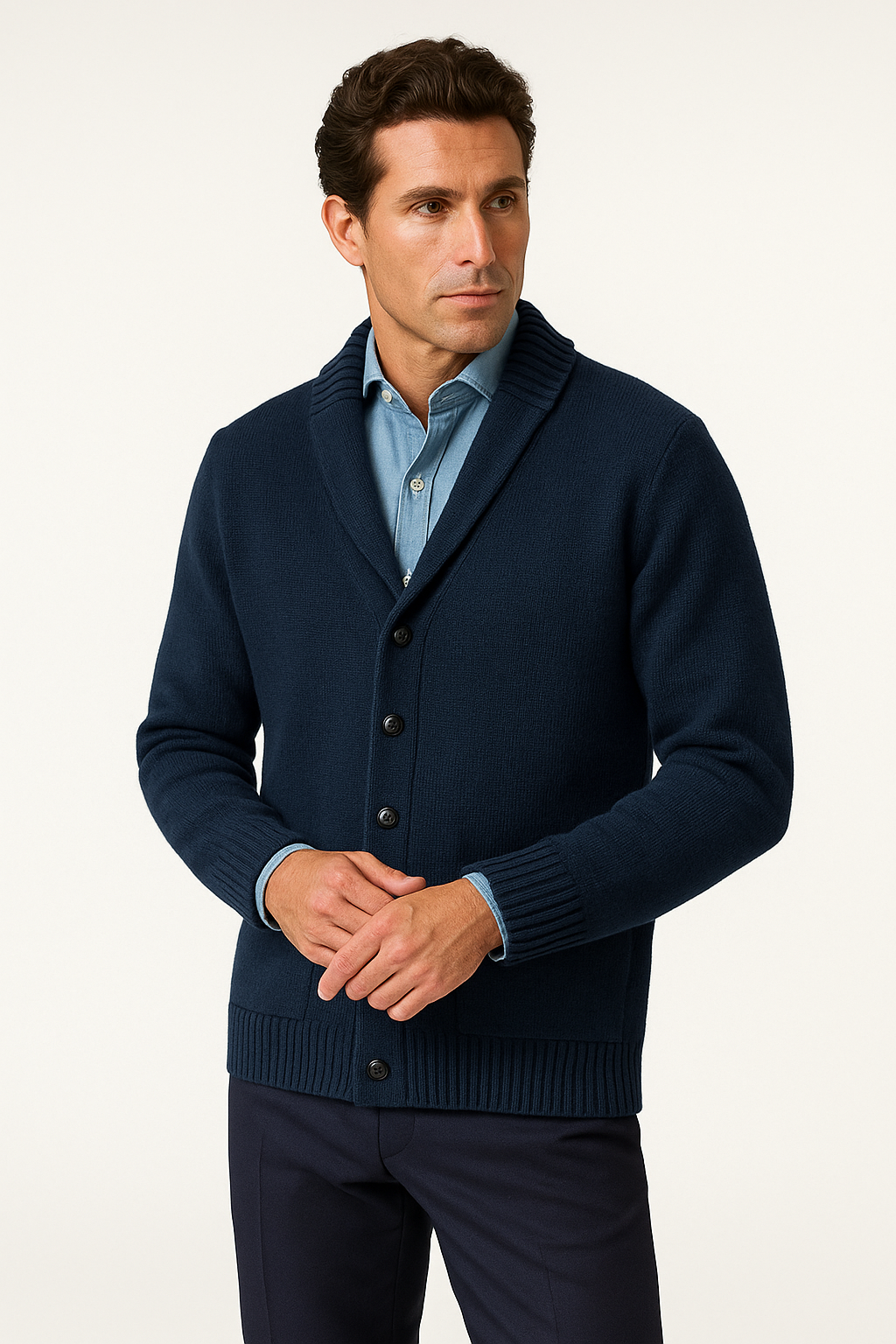 CHAQUETA PUNTO LANA THOMAS HARRISON