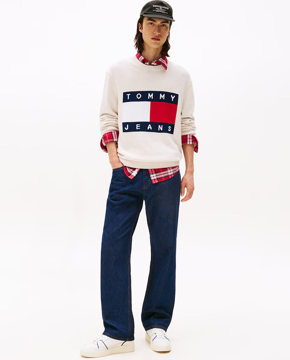 TJM REG MELANGE  FLAG SWEATER