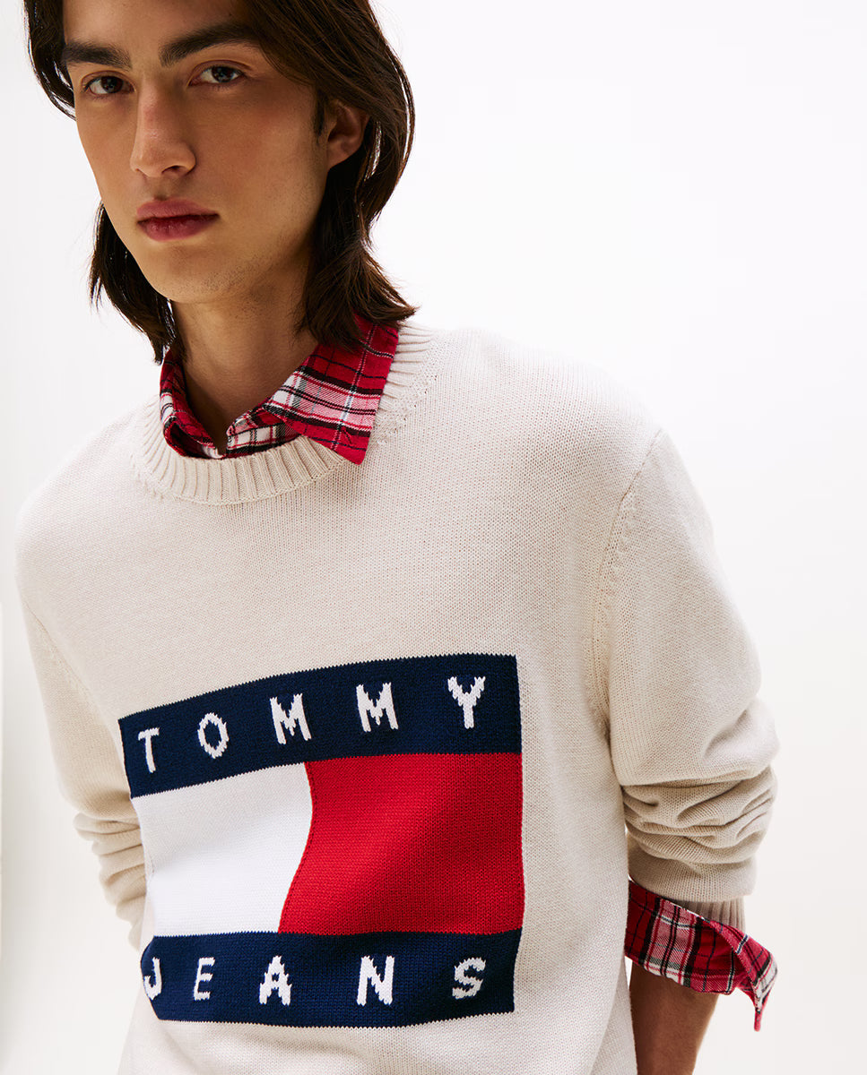 TJM REG MELANGE  FLAG SWEATER