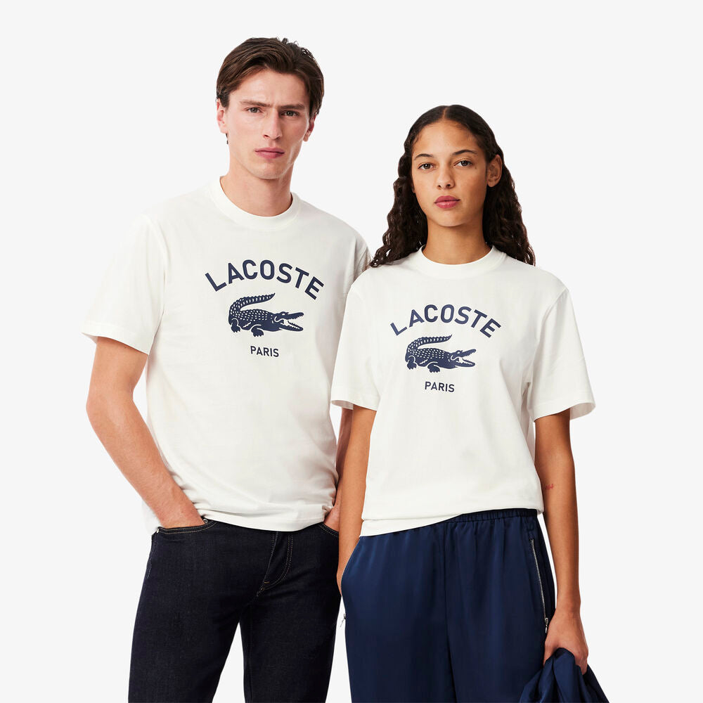CAMISETA LOGO Y LETRAS LACOSTE