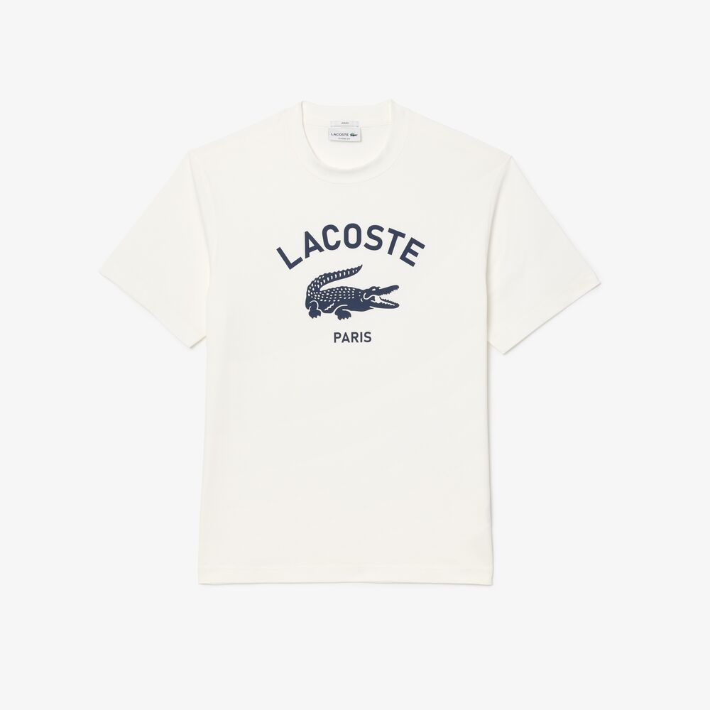 CAMISETA LOGO Y LETRAS LACOSTE