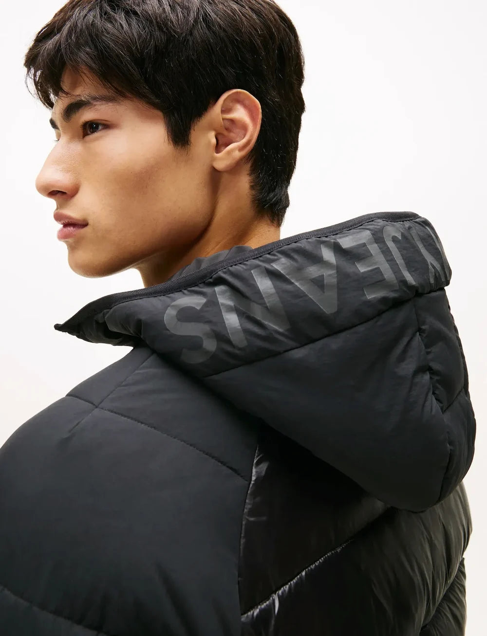 TJM HOODED GLOSS  MATT PUFFER EXT - ELLOS